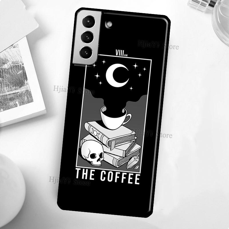 Books And Coffee Phone Case For Samsung Galaxy S21 S22 Ultra Note 20 S20 FE S8 S9 S10 Note 10 Plus Coque