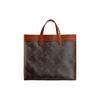 Coach Field 40 Tote Bag With Removable Shoulder Strap And Logo Print Women Tote Bags Brown Coffee CP446-W8F