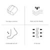 6Pcs Toe Separators for Bunions Nylon Double Loop Toe Correctors Flexible Hallux Valgus Splint for Day Night Wear