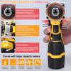 12 V 2in1 Lithium Drill Electric Screwdriver Multi Function Power Tool Brushed Motor Practical Screw Driver for Home