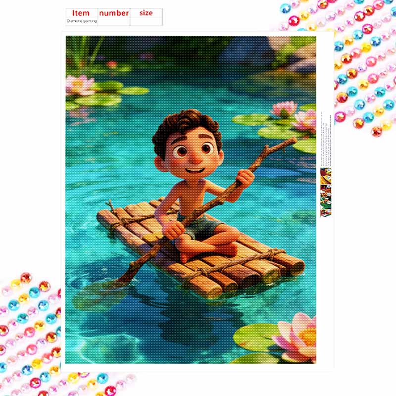 Disney DIY diamond painting 5d full diamond cross stitch mosaic Luca raft painting living room bedroom decorative art