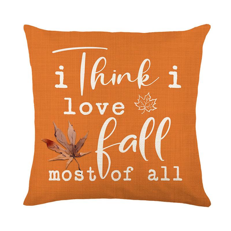 New Autumn Harvest Festival Pillow Cover Polyester Printed Holiday Living Room Sofa Decorative Cushion Cushion Cover