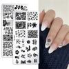 Szablon do stemplowania paznokci Choinka motyl Design Manicure Art Image Print Plate