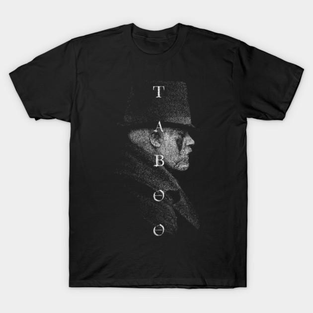 Asian Size Men Black Print T-shirt Taboo No-Cut Print Cotton Tshirt S чёрный
