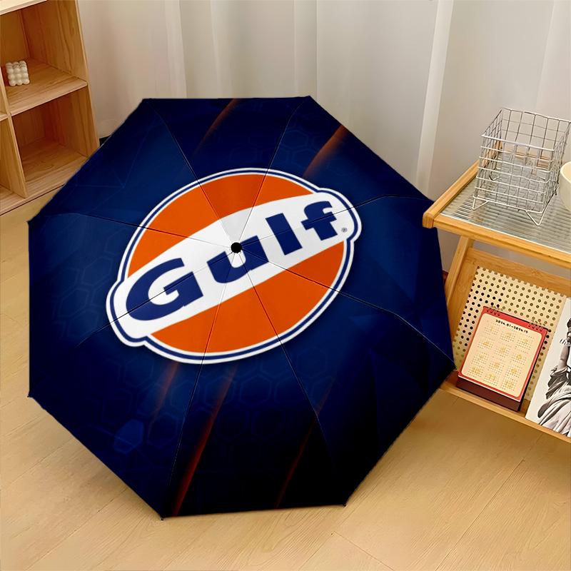 Stampa Golfo 8?Ombrello Pieghevole Automatico con Stecche Resistente al Vento Leggero per Viaggi all'Aperto