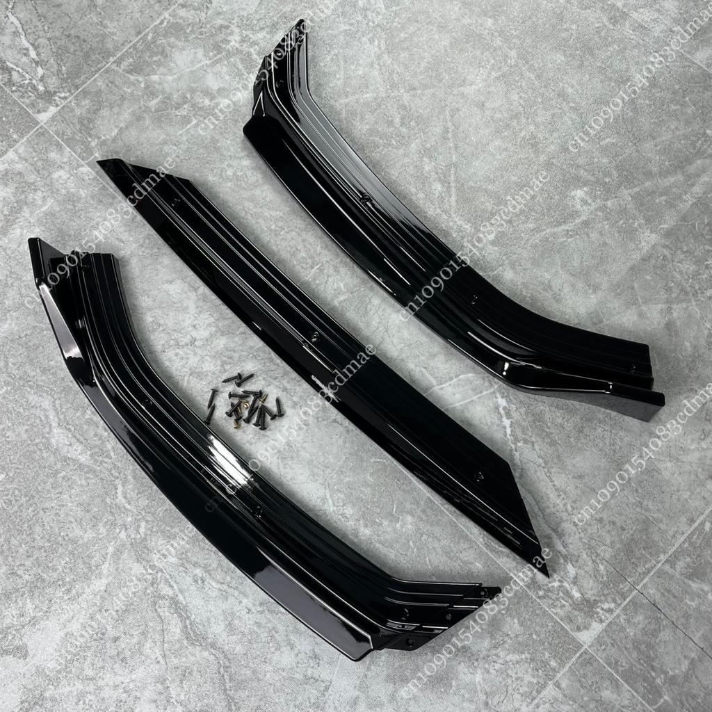 Front Bumper Splitter Lip 3Pcs for VW Polo MK5 MK6 Standard TSI TDI 2010-2021 Tuning Body Kit Guard Gloss Black UV Coat Spoiler