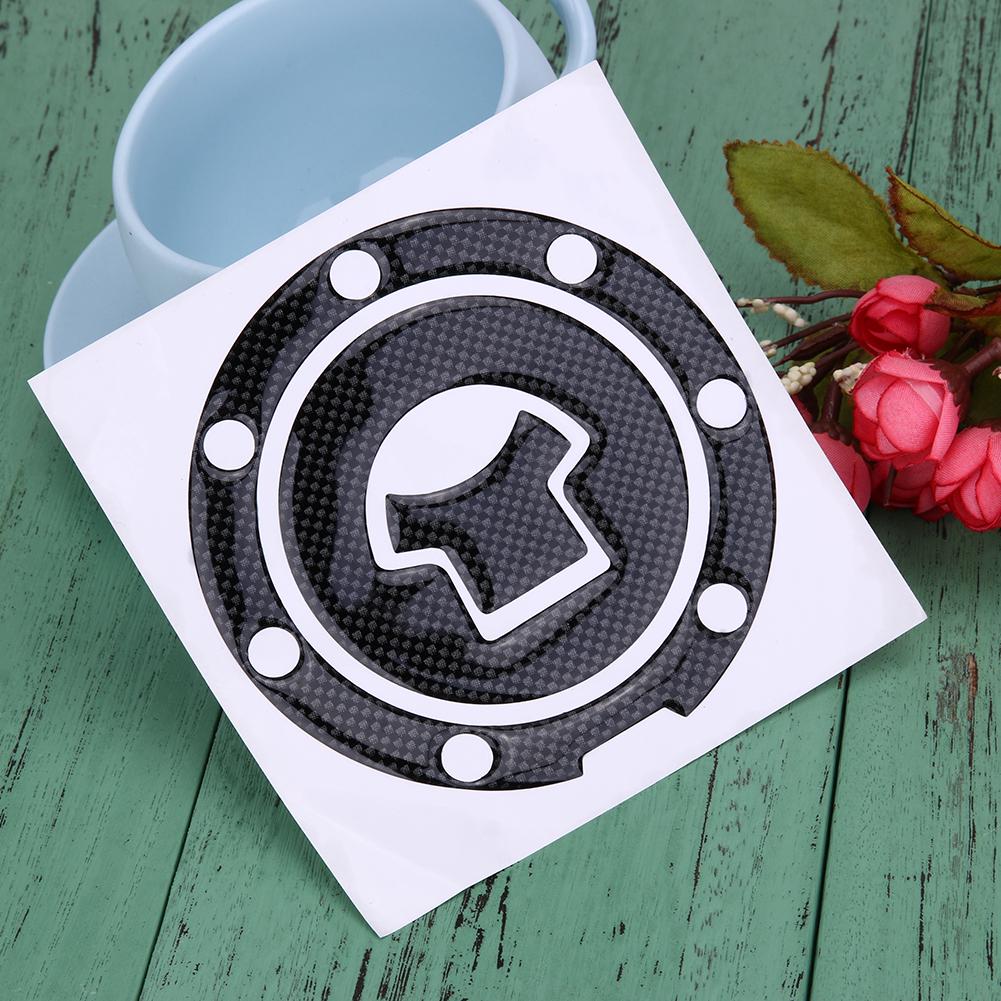 Motorcycle Gas Pad Cover Sticker Black Motorcycle Gas Oil Fuel Tank Cap Sticker for Suzuki Honda for Yamaha Kawasaki China Mainland