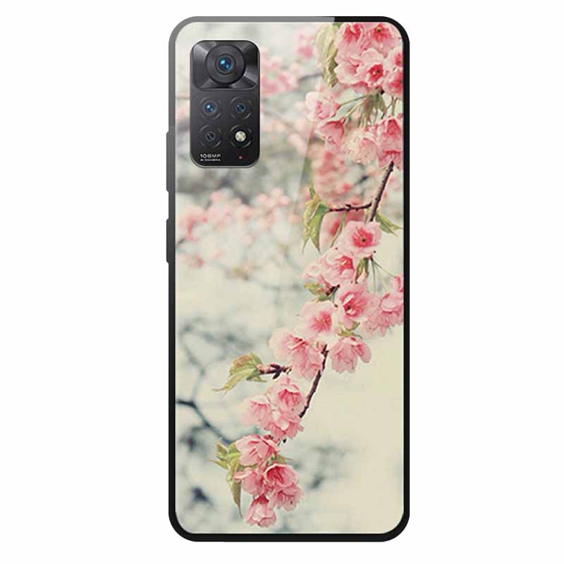 Tempered Glass Case For Xiaomi Redmi Note 12 Pro 4G Case Hard Glass Back Cover For Redmi Note 12 Pro 4G Phone Case Soft Bumper