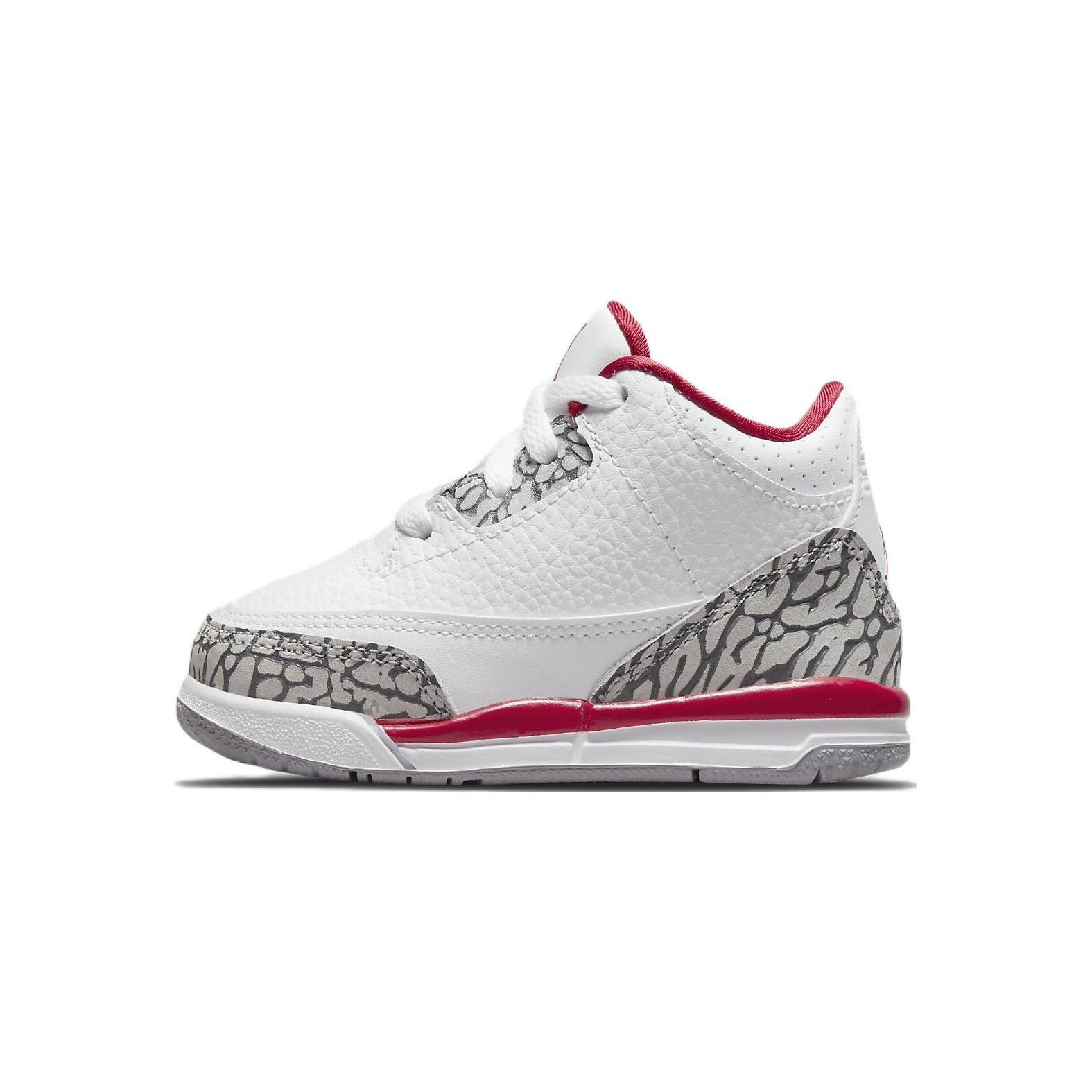 (TD) Air Jordan 3 Retro  Cardinal Red  Baby 832033-126 EU 26