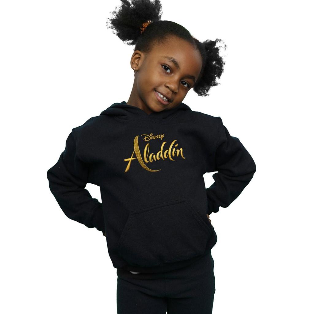 Disney Girls Aladdin Movie Logo Hoodie