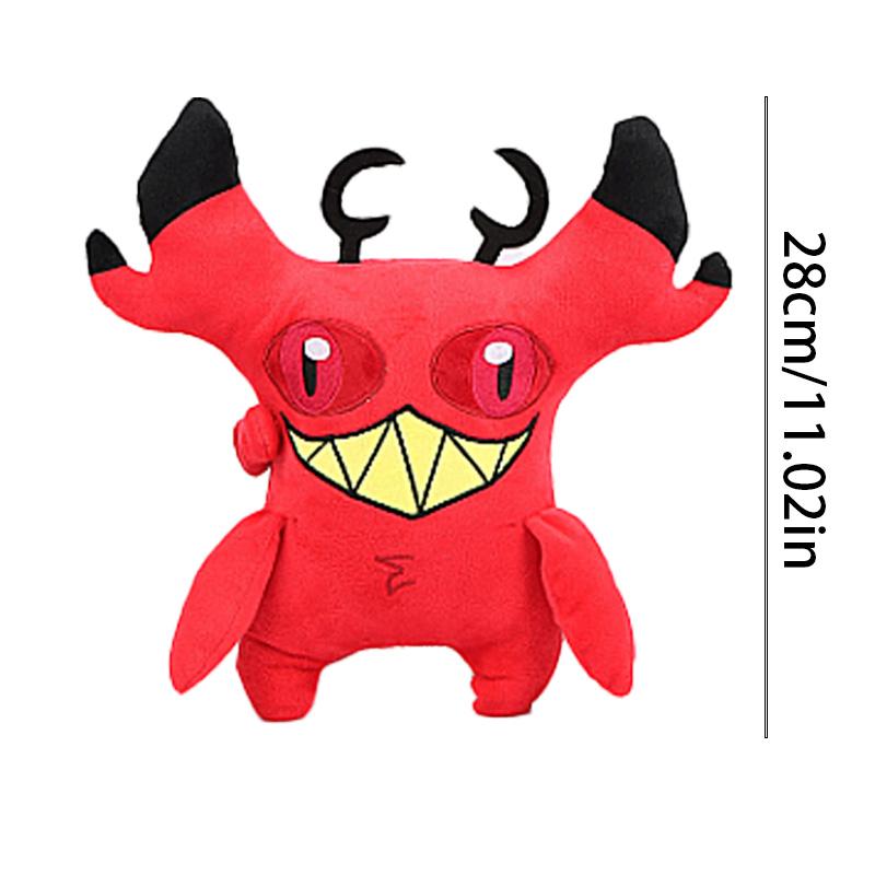 28cm Verfluchter Kater Alastor Cosplay Plüschtier Plüschtiere Cartoon Hotel Fantasy Requisiten Weihnachten Geburtstagsgeschenke Maskottchen Kostüm Halloween Geschenke
