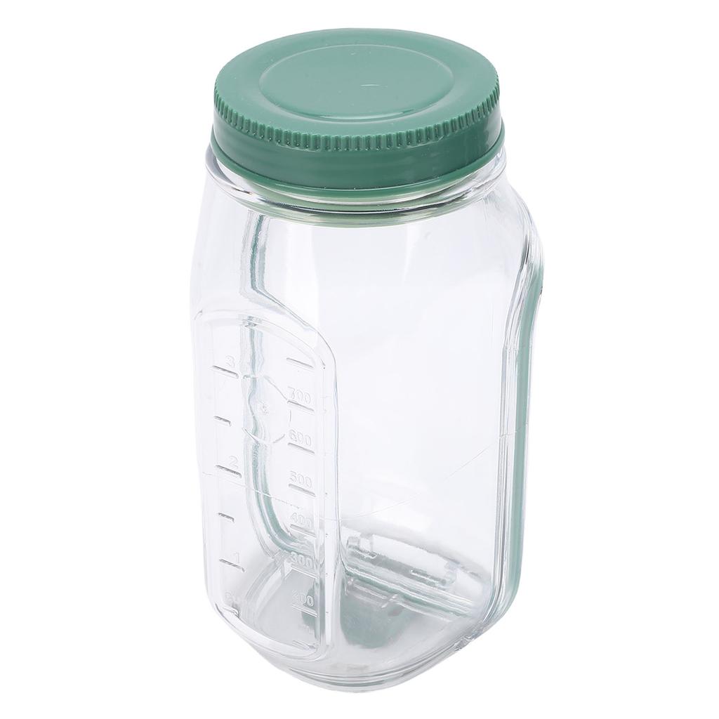Barattolo per Insalata con Apertura Laterale in Plastica Ermetico Portatile Contenitore per Insalata con Scomparto per Condimento per Viaggio Preparazione Pasti