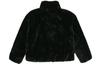 Nike Women'ss Oversized Swoosh Logo Jacket Asia Sizing Black Fossil CU6559-010