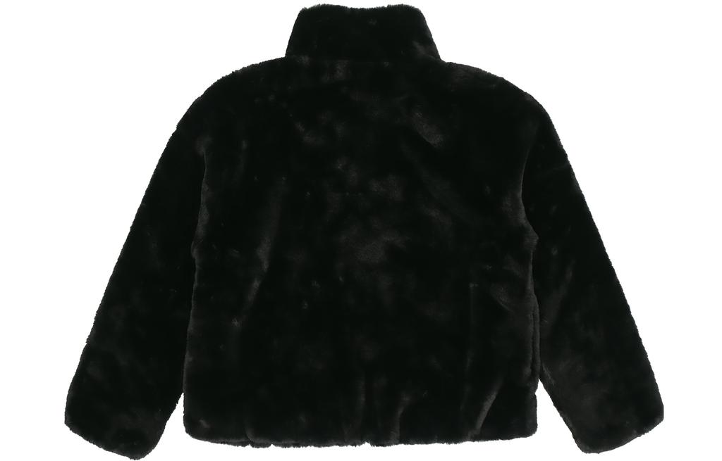 Nike Women'ss Oversized Swoosh Logo Jacket Asia Sizing Black Fossil CU6559-010