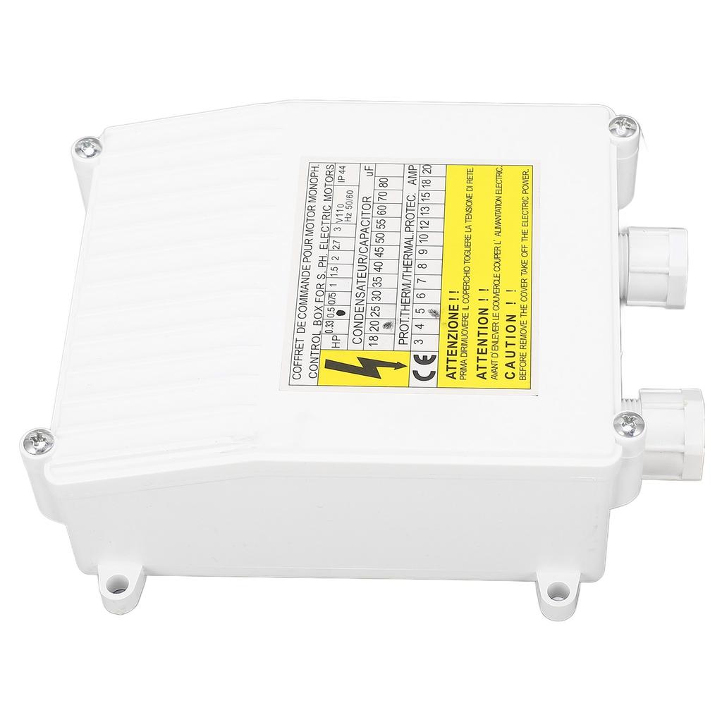 Cutie de Control Pompă de Puț 370W Pompă Submersibilă Controler Extern cu Comutator cu Protecție Termică pentru Uz Casnic Industrial