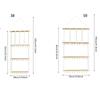 Bow Organizer for Girls Hair Bows Headband Holder Hanging Bow Storage Organizer Rack Wood Bow Holder Wall Mounted Hair