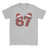 Christmas Number 67 Xmas Men's T Shirts  Novelty Tee Shirt Short Sleeve Crew Neck T-Shirt Cotton 6XL Tops