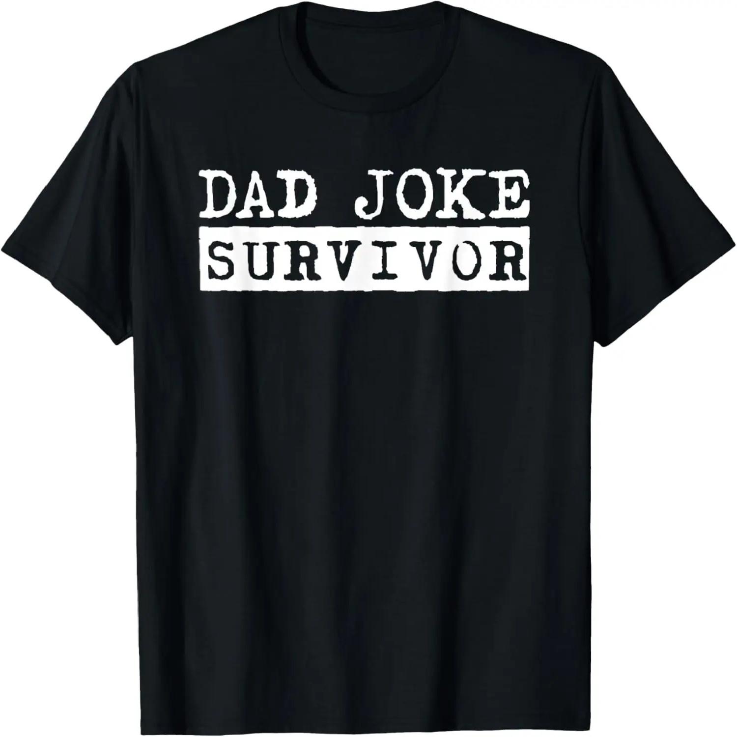 Dad Joke Survivor Funny Retro Father s Day Family Reunion T-Shirt XXXXXL чёрный