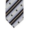 Necktie Masamune Nishijin Woven Tie Katsuiro Sword Width 8cm Length 142cm [Fortuna Tokyo] 19. Men's FT-T19 (Dark Blue)