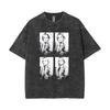 Gewaschenes Vintage Britney Spears Fahndungsfoto T-Shirt Herren Damen Hip Hop Oversized Kurzarm T-Shirt Streetwear Mode Freizeit T-Shirts