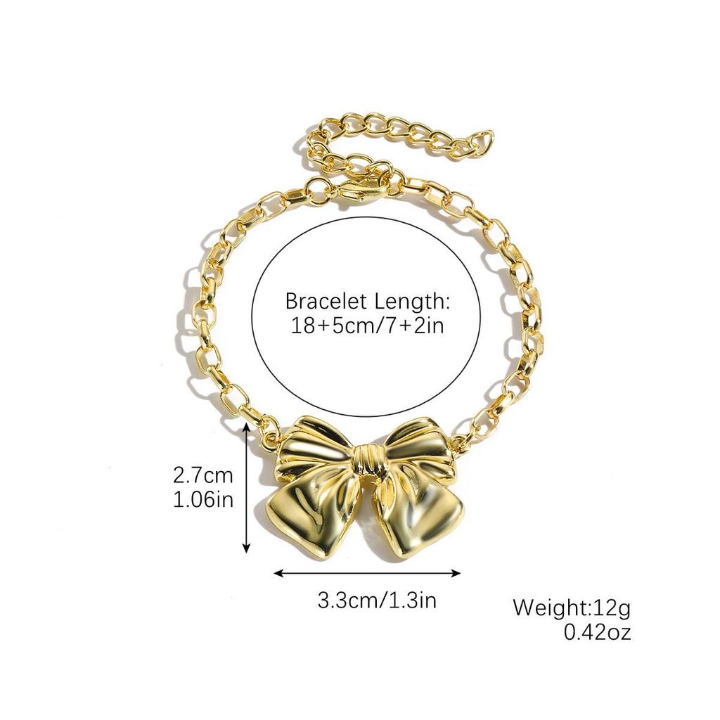 Necklace for Women Jewelry Necklace Women Hundred Premium Alloy Bow Necklace Beautiful Elegant Necklace for Her