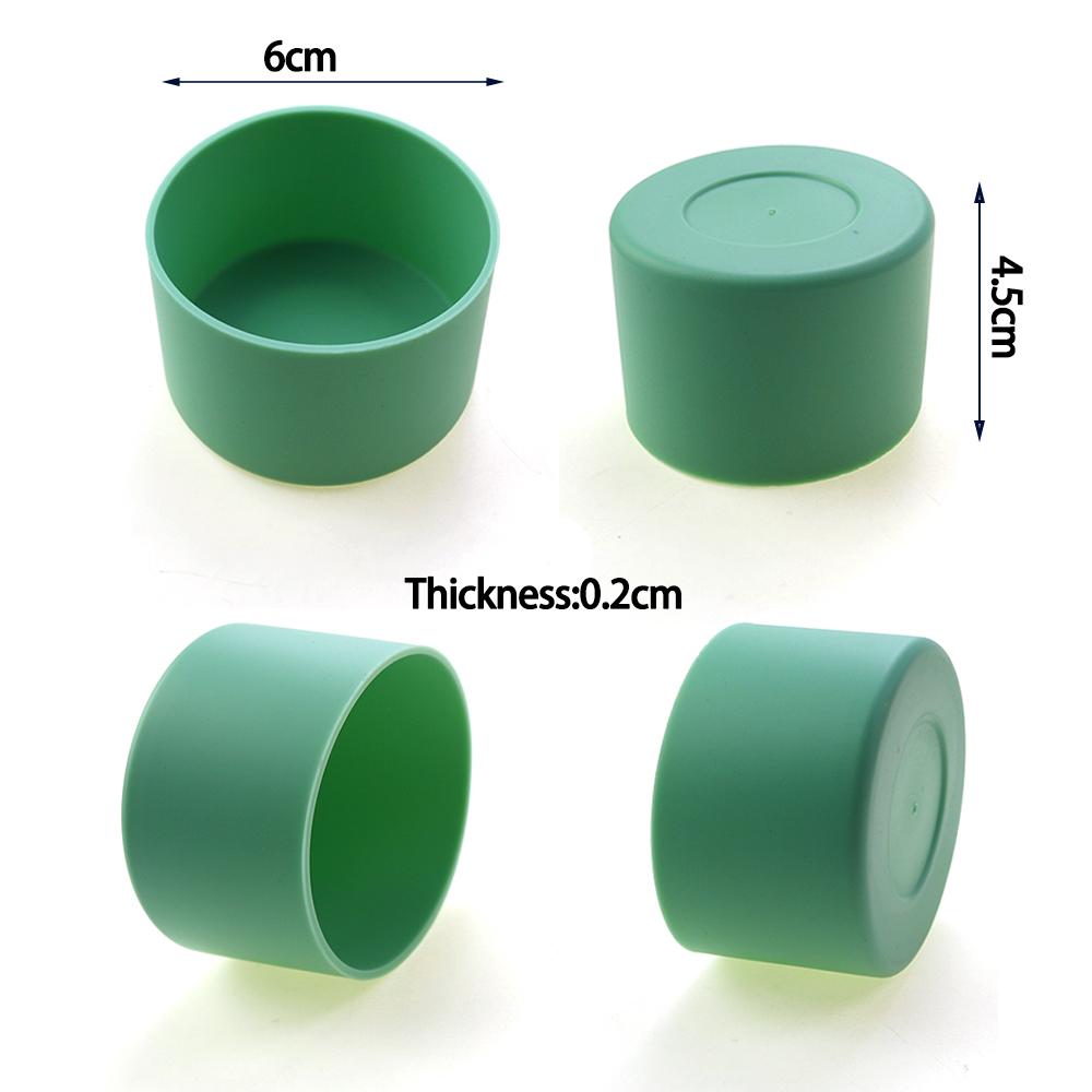 For Better Life 1Pc 6cm Soft Silicone Cup Bottom Sheath Protector Sleeve For Glass Water Tea Bottle Anti Damage Accessories