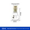 Heat-Resistant Thick Glass Triangular Flask with Silicone Stopper