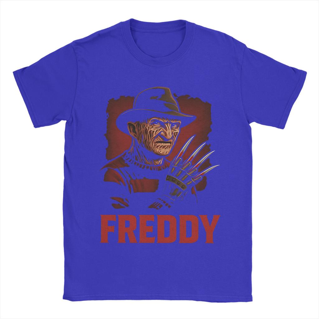 Men's T-Shirts Nightmares Freddys Kruegers Novelty 100% Cotton Tee Shirt Short Sleeve  T Shirts Crew Neck Clothing Adult