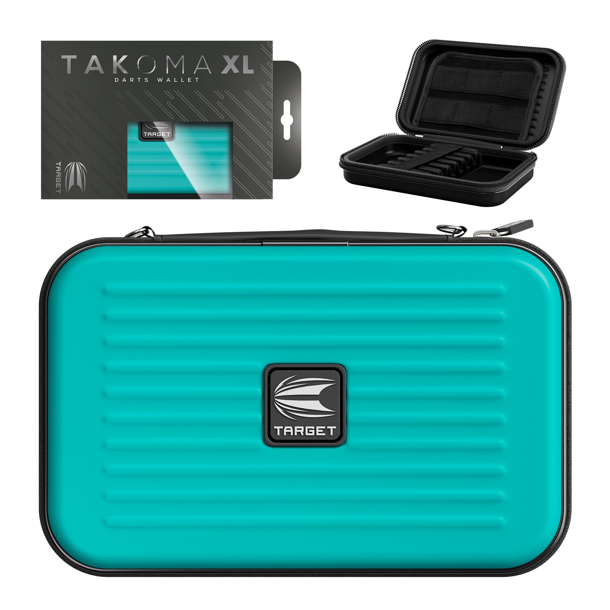 Target Darts Takoma Wallet XL Darts Case Holds 6 Darts and Accessories Aqua