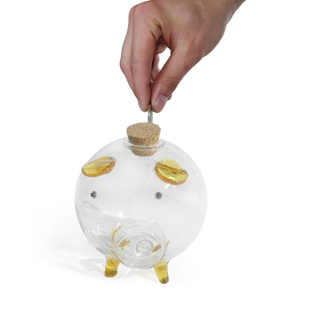 Clear Piggy Bank for Savings, Charming Animal Design
