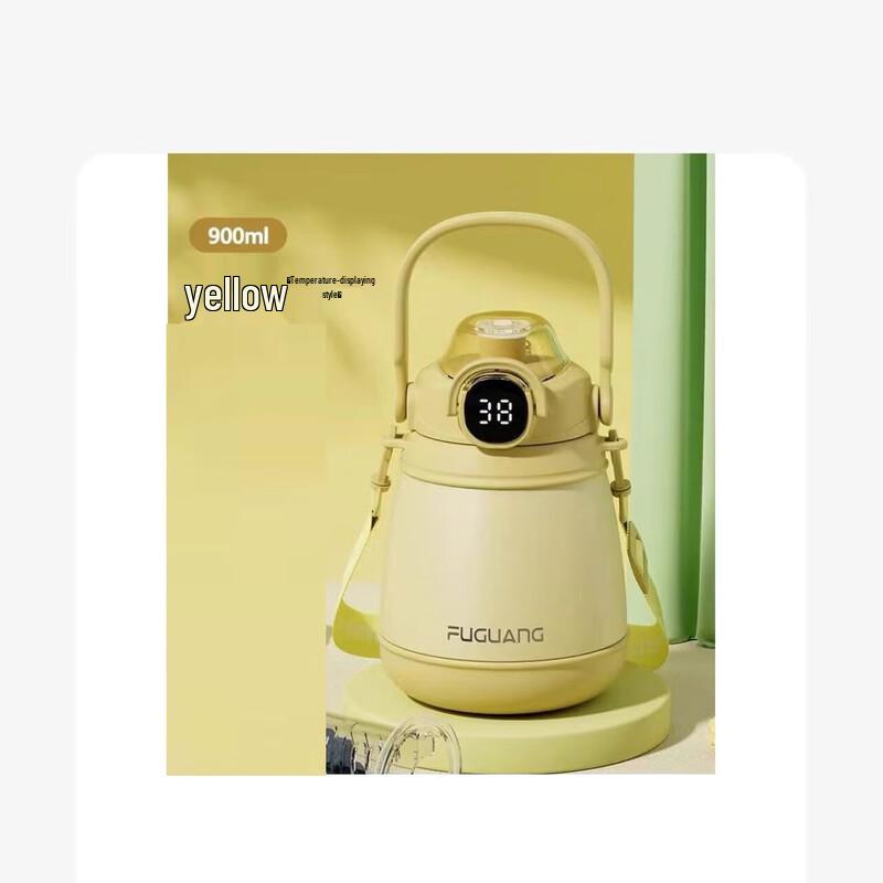 FUGUANG Junmeng Temperature Display Insulated Bottle with Straw