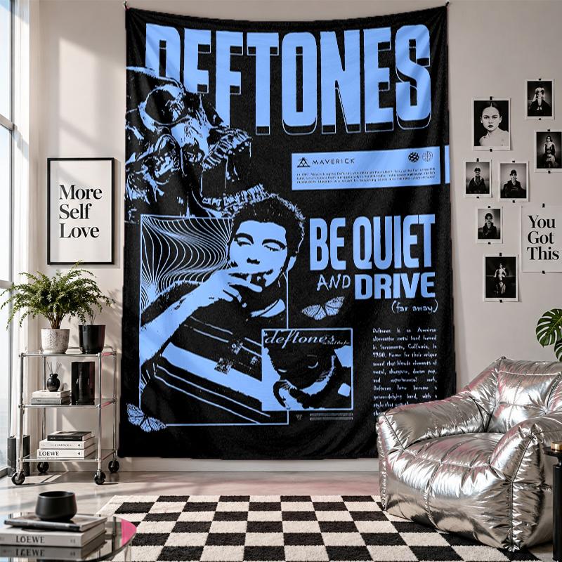 Wall TapestryDeftones Art Hanging Cloth Decorative Background Cover for Room Decoration
