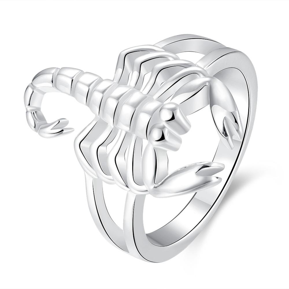 Copper Plated Rings For Women Scorpion Shape Ring Wedding Jewelry Unisex Ring For Lovers Christmas Gift  Stamp Copper Color