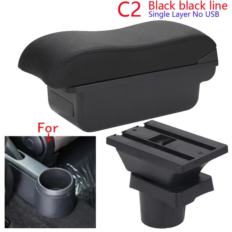 For Volkswagen UP Armrest Box For Skoda Citigo VW UP Seat Mii Car Armrest Storage Box Car Accessories Auto Retrofit Parts