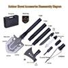 Heavy-Duty Multi-tool Folding Shovel & Axe Set