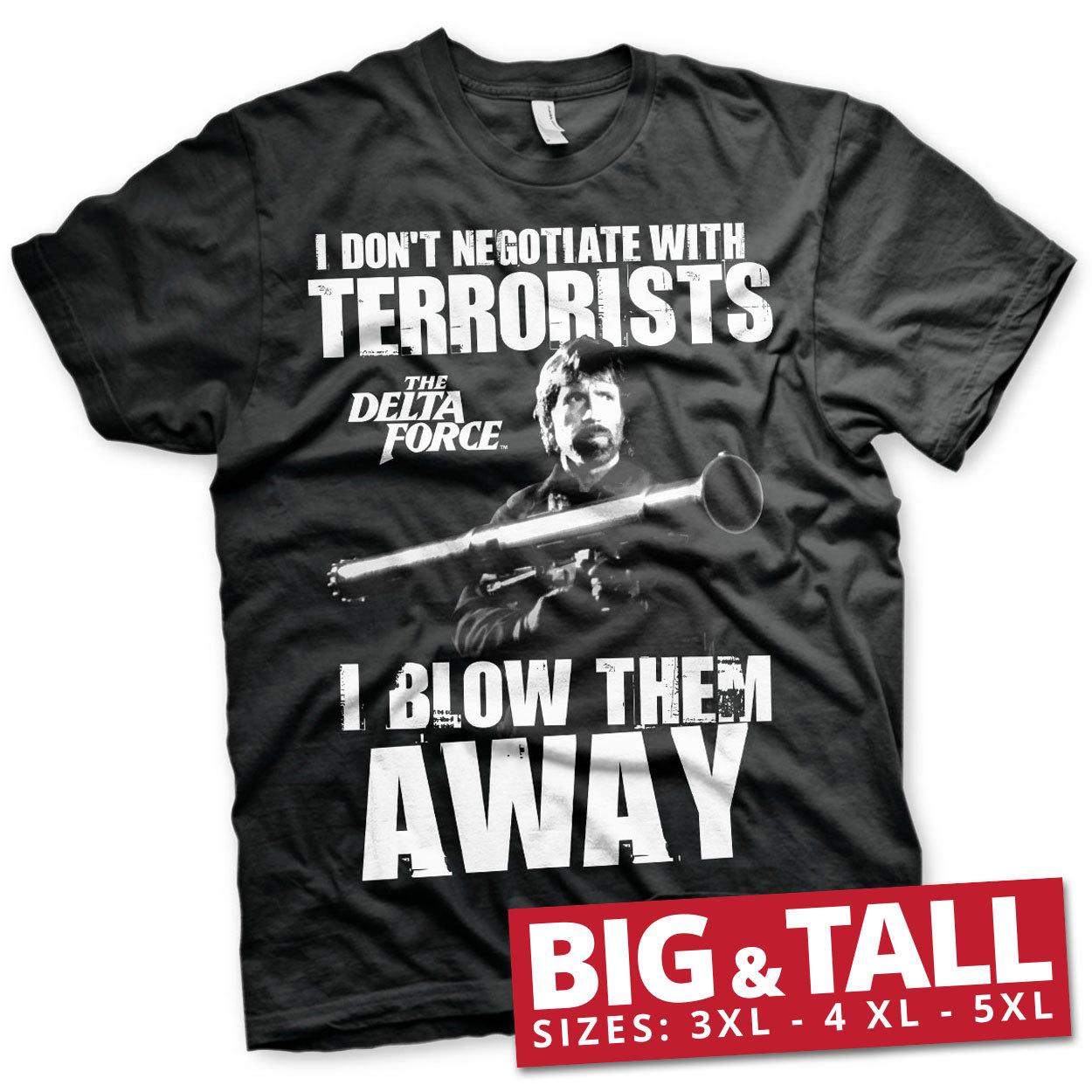 Licenza Ufficiale Chuck Norris I Gonfiabile Terroristi 3XL4XL5XL T-Shirt S