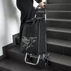 Shopping trolley shopping bag on wheels foldable strong solid waterproof