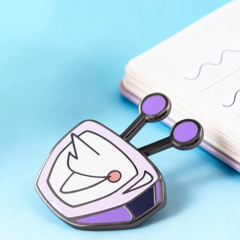 Cute Pixel Game Deltarune Series Brooch Creativity Cartoon Character Tenna Exquisite Clothing Backpack Brooch Merchandise
