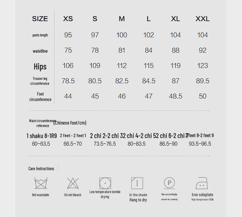 Men's Casual Loose Wide-Leg Black Suit Pants