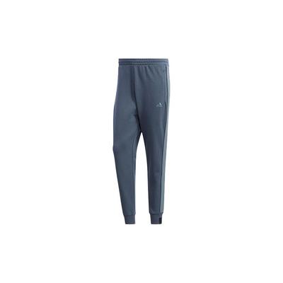 Logo Print Cuffed Sweatpants Men Bottoms Blue FM9338