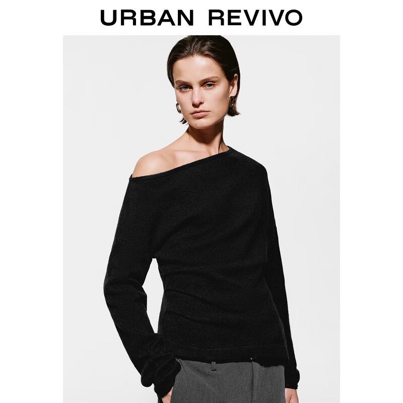 

UR Women s Off-Shoulder Pleated Knit Sweater XS