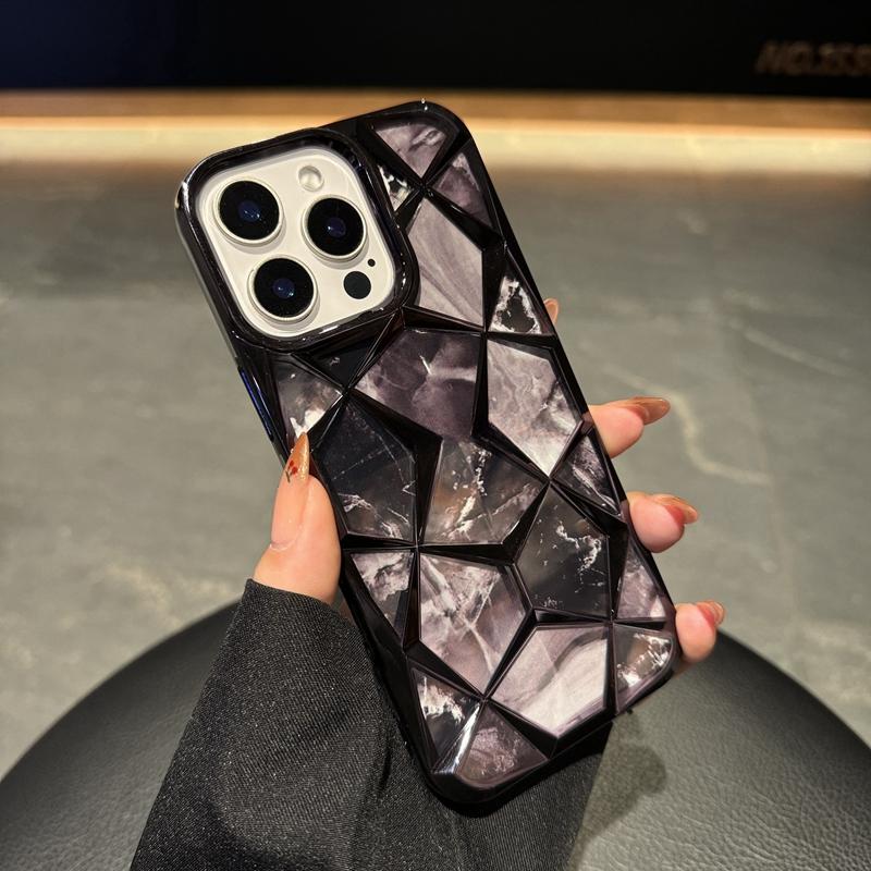 Color Glitter Marble Pattern Laser Phone Case For iPhone 11 12 13 14 15 16 Pro Max Plus Shockproof Bumper Cover