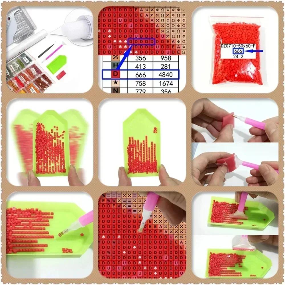 Sanrio Hello Kitty Cartoon Diamond Drawing Kit 5D DIY Diamond Embroidery Cross Embroidery Handmade Art Gift Home Decoration