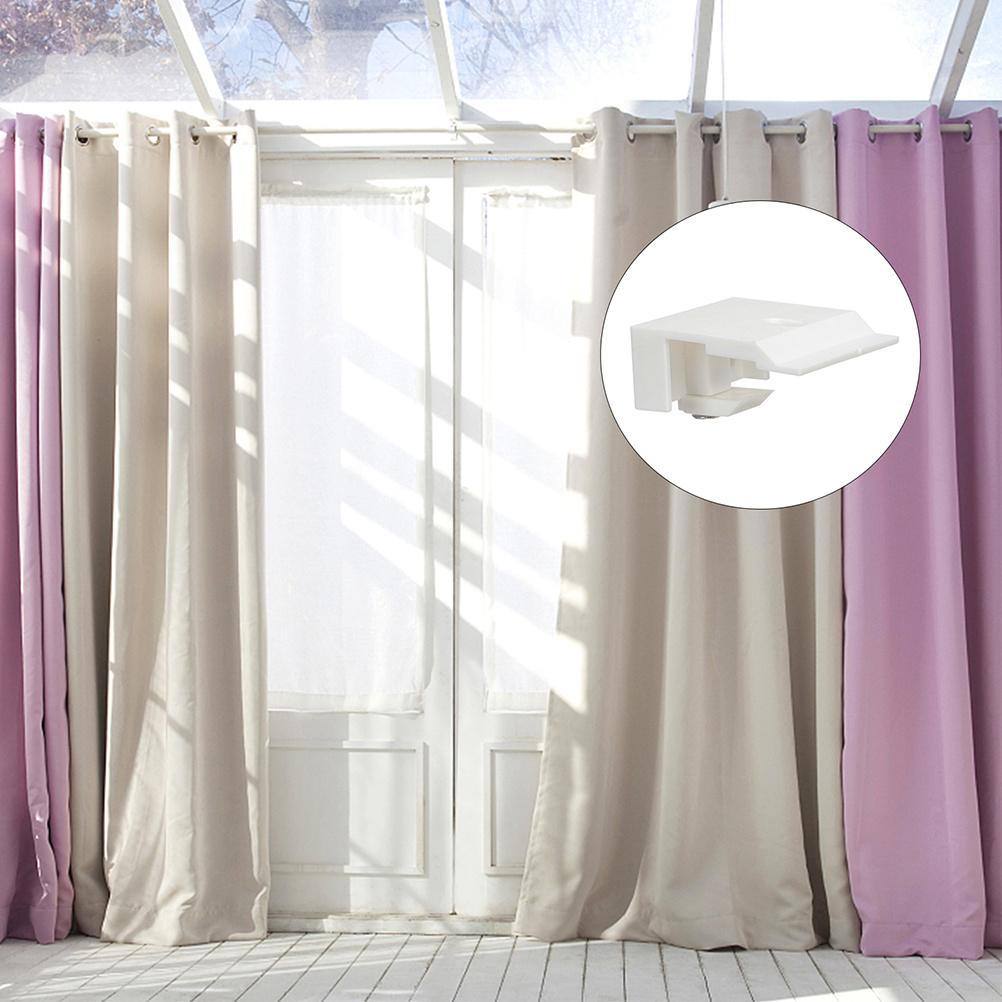 6Pcs Blind Holder Bracket Heavy Duty Window Blind Supports Ceiling Mounted Curtain Rod Brackets Easy Install Curtain Bracket