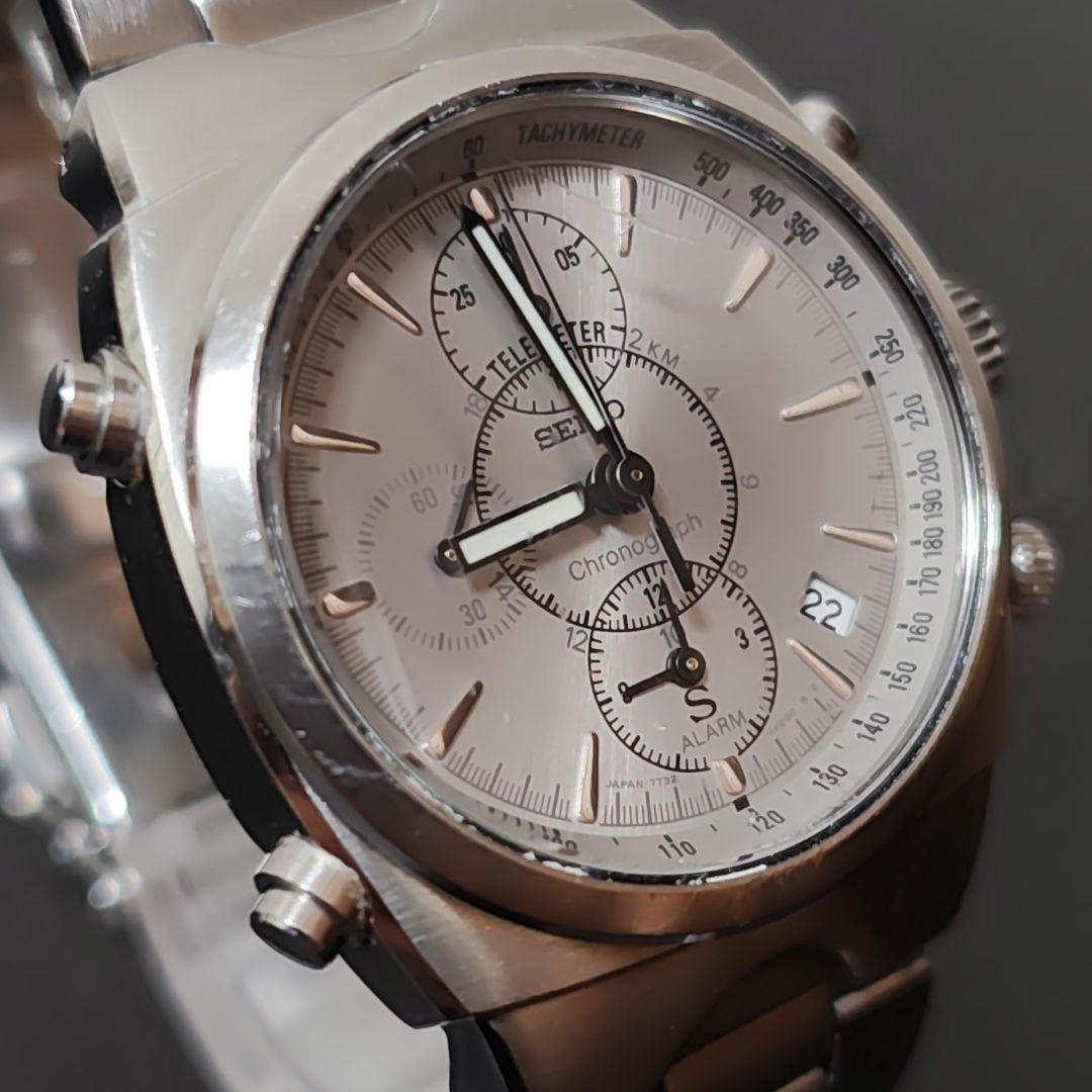 SEIKO Хронограф Серебристый 7T32-9000 [В рабочем состоянии]