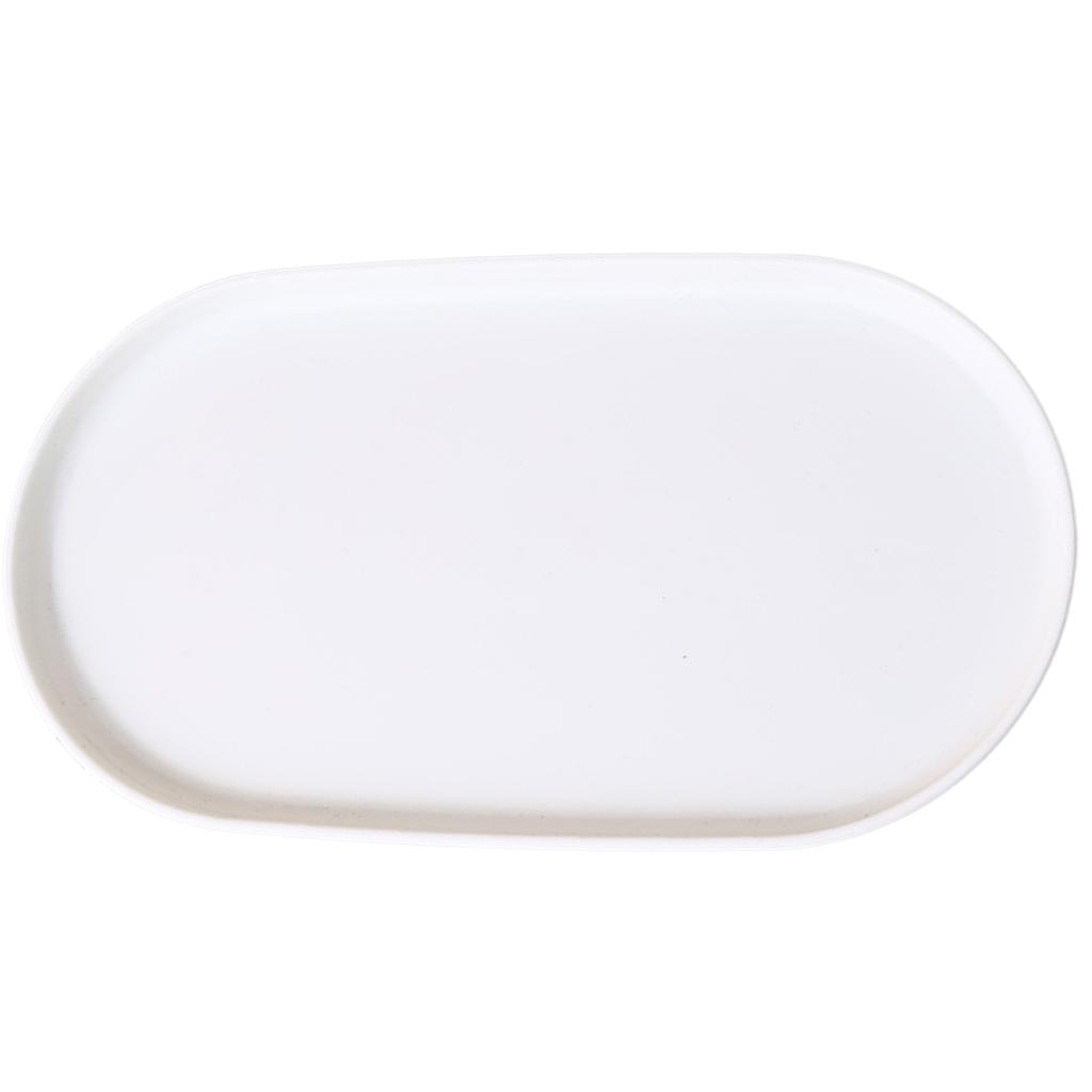 Desserttablett Stapelbares Ovales Serviertablett für Speisen Spucknapf Knochenteller Snackteller Wiederverwendbarer Speiseteller für Küche Hochzeitsparty