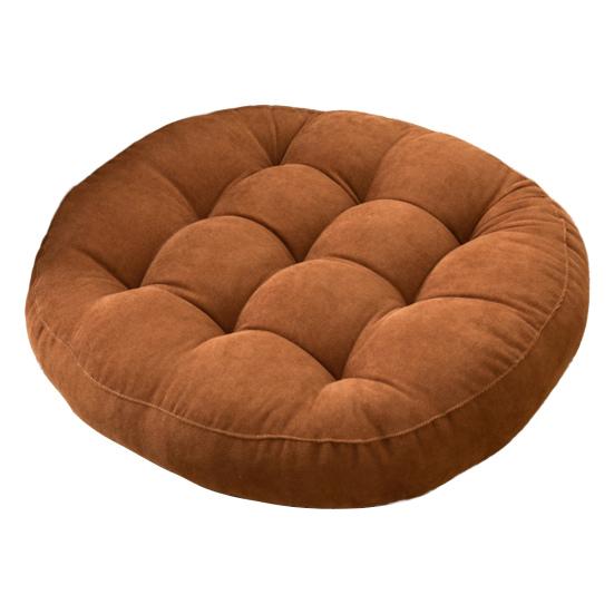 Tufted Seat Cushion Extra Thick High Elasticity Soft Round Solid Color Chair Tatami Sofa Floor Sitting Mat Pad Home Office Supplies