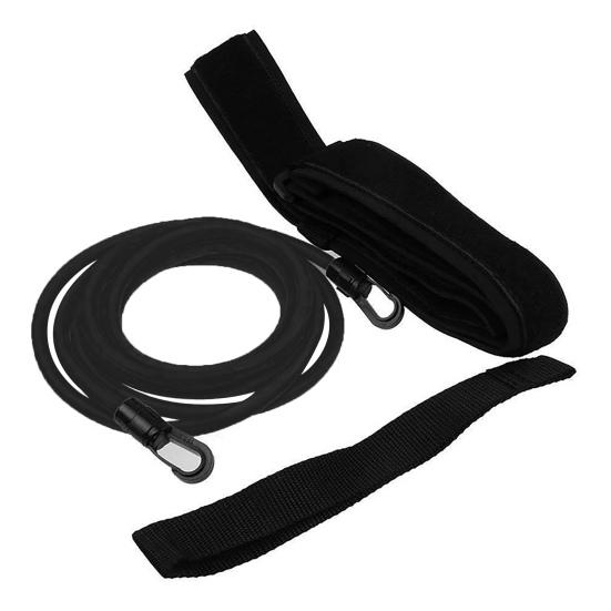 

Несущая скорость, улучшающая сопротивление плаванию, неопреновый регулируемый пояс для тренировок по плаванию для бассейна 4m чёрный