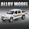1/32 Toyota Hilux Pickup Alloy Car Model Diecasts Metal Off-road Vehicles Car Model Sound and Light Simulation Collection Kids Toy Gift
