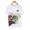 Super Mario Mario Luigi Mario Game Peripheral Summer Quick Dry 3D Short Sleeve T-shirt Men's and Women's Half Sleeve